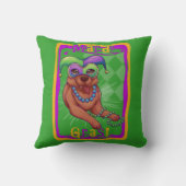 マルディグラスドッグ クッション (裏面)