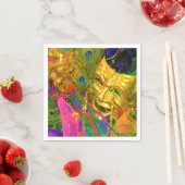 マルディグラスナプキン スタンダードカクテルナプキン (インサイチュ)