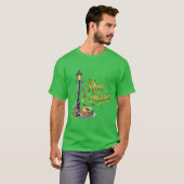 マルディグラスニューオーリンズイラスト Tシャツ (正面フル)