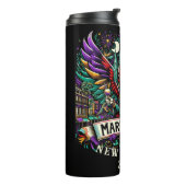 マルディグラスニューオーリンズウィングデビルデザイン タンブラー (回転左)