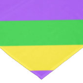 マルディグラスニューオーリンズカーニバルストライプカラフル テーブルクロス (アングル)