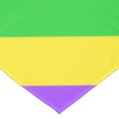 マルディグラスニューオーリンズカーニバルストライプカラフル テーブルクロス (アングル)