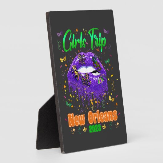 マルディグラスニューオーリンズガールズトリップ フォトプラーク (側面)