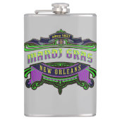 マルディグラスニューオーリンズパープルアクリルタンブラー フラスク (正面)