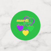 マルディグラスニューオーリンズパープルイエローカスタム金ゴールド コンフェッティ (スモール正面)