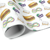 マルディグラスニューオーリンズビーズマスクノーラルイジアナ ラッピングペーパー (ロールコーナー)