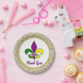 マルディグラスニューオーリンズフルーアデリス ペーパープレート (パーティー)