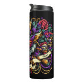 マルディグラスニューオーリンズマスクキャットデザイン タンブラー (回転右)