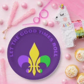 マルディグラスニューオーリンズルイジアナフルーアデリス ペーパープレート (パーティー)