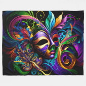 マルディグラスニューオーリンズ フリースブランケット (正面(横))