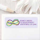 マルディグラスネックレスビーズバーボン通りノーラ ラベル (インサイチュ)