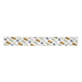 マルディグラスノーラニューオーリンズマスクビーズビーグネット サテンリボン (正面)