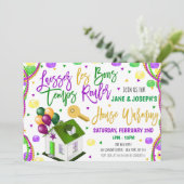 マルディグラスハウスウォーミングパーティの招待状 招待状 (スタンド正面)