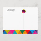 マルディグラスハーレキンパタカラフルンロンビ ポストカード (裏面)