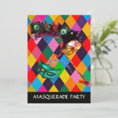 マルディグラスハーレキンパタカラフルンロンビ 招待状 (スタンド正面)