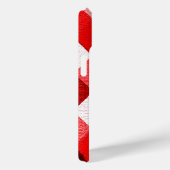 マルディグラスハーレクインパターンレッドピンクホワイトロンビ Case-Mate iPhoneケース (裏面 / 右)