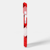 マルディグラスハーレクインパターンレッドピンクホワイトロンビ Case-Mate iPhoneケース (裏面 / 左)