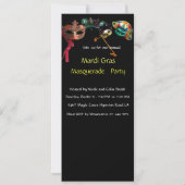 マルディグラスハーレクイン仮装パーティー 招待状 (裏面)