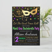 マルディグラスバチェロレッテ招待状 招待状 (スタンド正面)