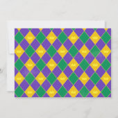 マルディグラスバチェロレッテ日程の招待状 招待状 (裏面)