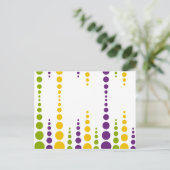 マルディグラスバブルドット ポストカード (スタンド正面)