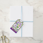 マルディグラスバレンタインメッセージカード ギフトタグ (より糸付き)