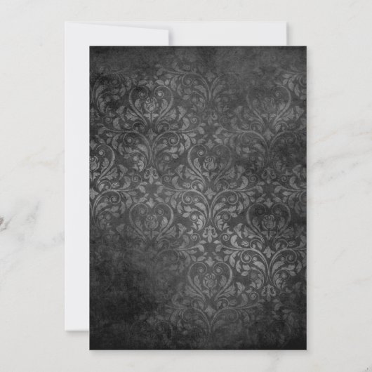 マルディグラスバースデーパーティーの招待 招待状 (裏面)