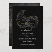 マルディグラスバースデーパーティーの招待 招待状 (正面/裏面)