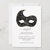 マルディグラスバースデーパーティー 招待状 (正面)