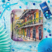 マルディグラスバーボン通り ペーパープレート (パーティー)