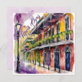 マルディグラスバーボン通り 招待状 (正面/裏面)