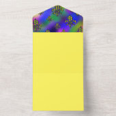 マルディグラスパターン オールインワン招待状 (内側)