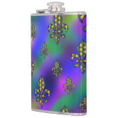 マルディグラスパターン フラスク (左)