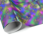 マルディグラスパターン ラッピングペーパー (ロールコーナー)