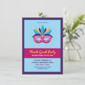 マルディグラスパーティの招待状 招待状 (スタンド正面)