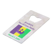 マルディグラスパーティーニューオーリンズノーラ クレジットカード栓抜き (裏面アングル)