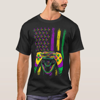 マルディグラスパーティービーズTシャツ Tシャツ