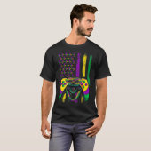 マルディグラスパーティービーズTシャツ Tシャツ (正面フル)
