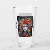 マルディグラスパーティーマスク&ヘアドレス名パーティー タンブラーグラス (裏面)