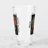 マルディグラスパーティーマスク&ヘアドレス名パーティー タンブラーグラス (左)