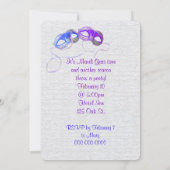 マルディグラスパーティー招待状 招待状 (裏面)