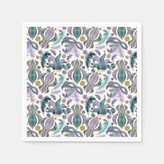 マルディグラスパーティー スタンダードカクテルナプキン (正面)