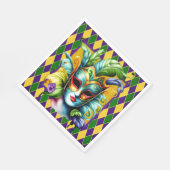 マルディグラスパーティー スタンダードランチョンナプキン (角)