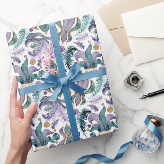 マルディグラスパーティー ラッピングペーパー (ギフト)