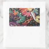 マルディグラスパーティー 長方形シール (バッグ)