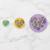 マルディグラスパープルグリーンイエロー コンフェッティ (正面)