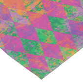 マルディグラスパープルグリーンハーレクイン ショートテーブルランナー (コーナー)