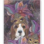 マルディグラスビーグル シール (正面)