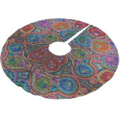 マルディグラスビーズカスタムツリースカート ブラッシュドポリエステルツリースカート (アングル)