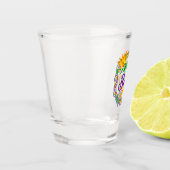 マルディグラスビーズクイーンディット火曜日カーニバル ショットグラス (左)